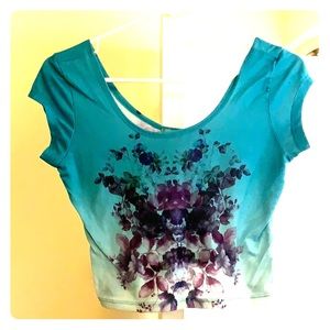 Cute floral crop top